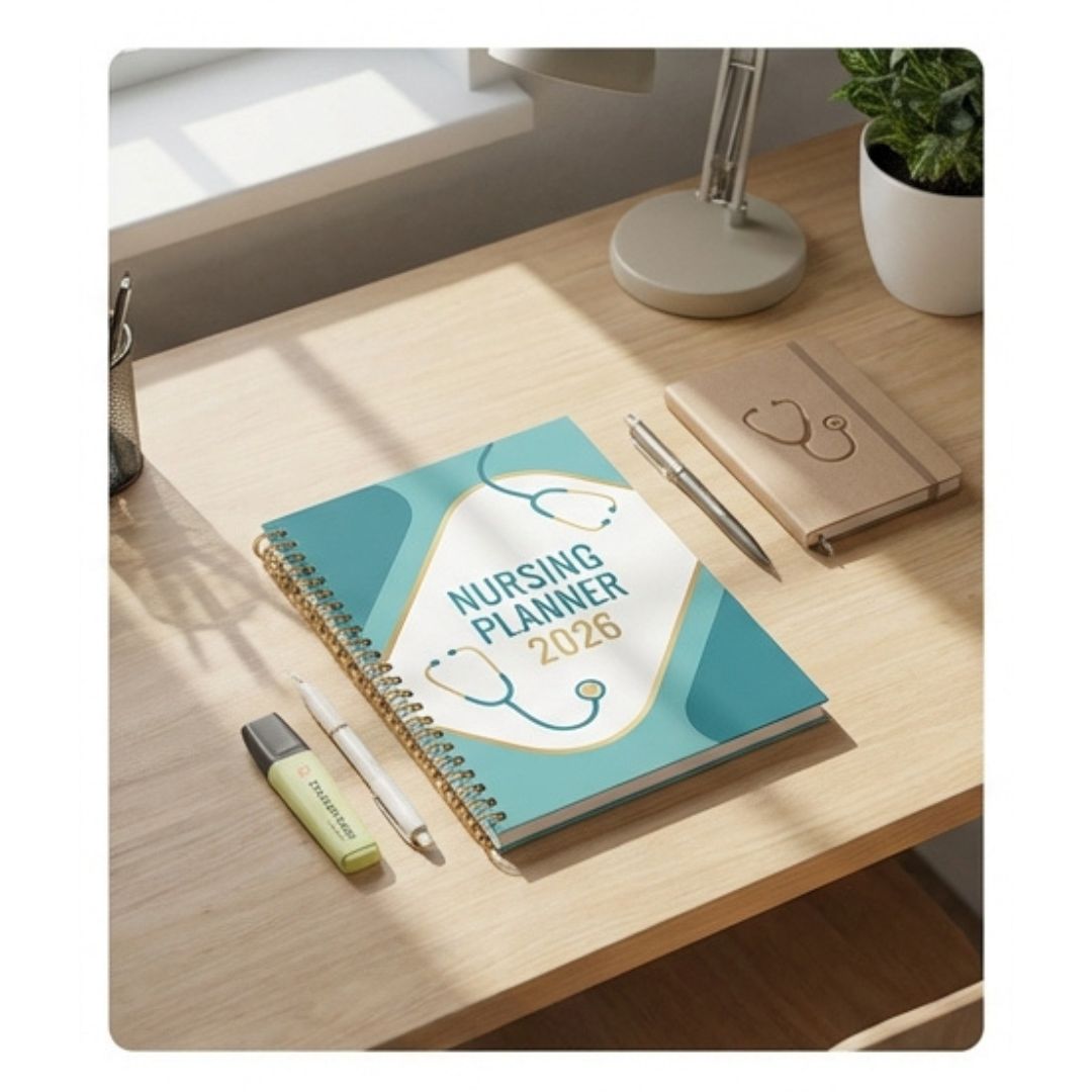 Nursing Planner 2026 – Weekly & Monthly Academic Organizer for Nursing Students