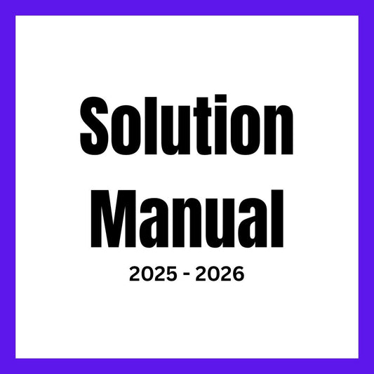 Solution Manual